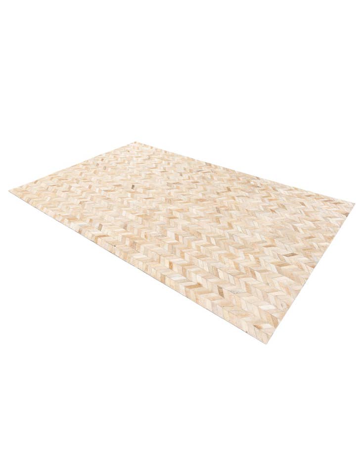 Detail image of  5' 1 x 8' Cowhide Stocks Rug