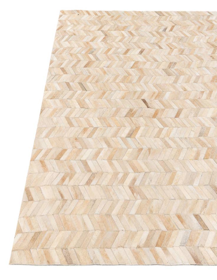 Detail image of  5' 1 x 8' Cowhide Stocks Rug