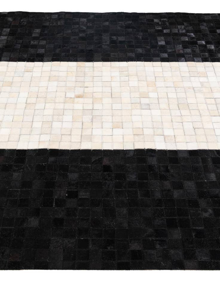 Detail image of  5' 1 x 8' Cowhide Stocks Rug