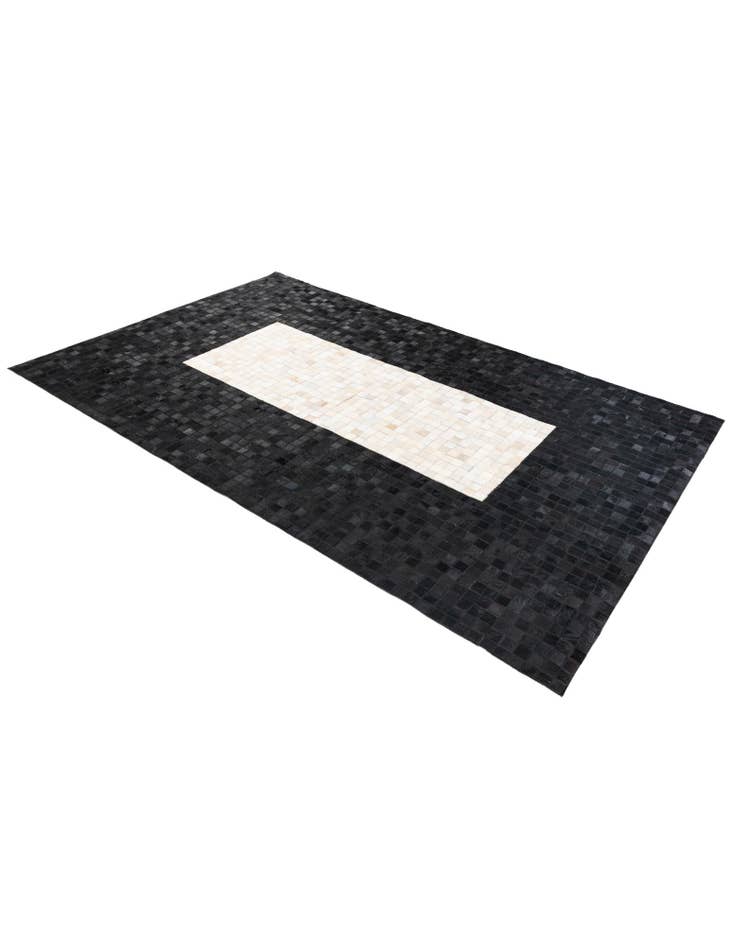 Detail image of  5' 1 x 7' 10 Cowhide Stocks Rug