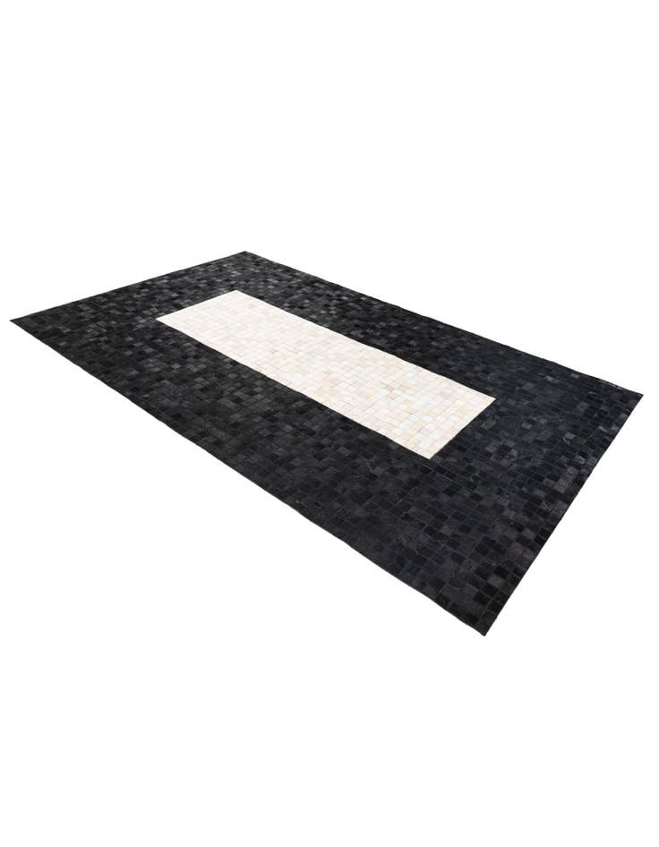 Detail image of  5' 1 x 8' 1 Cowhide Stocks Rug