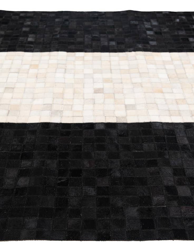 Detail image of  5' x 7' 11 Cowhide Stocks Rug