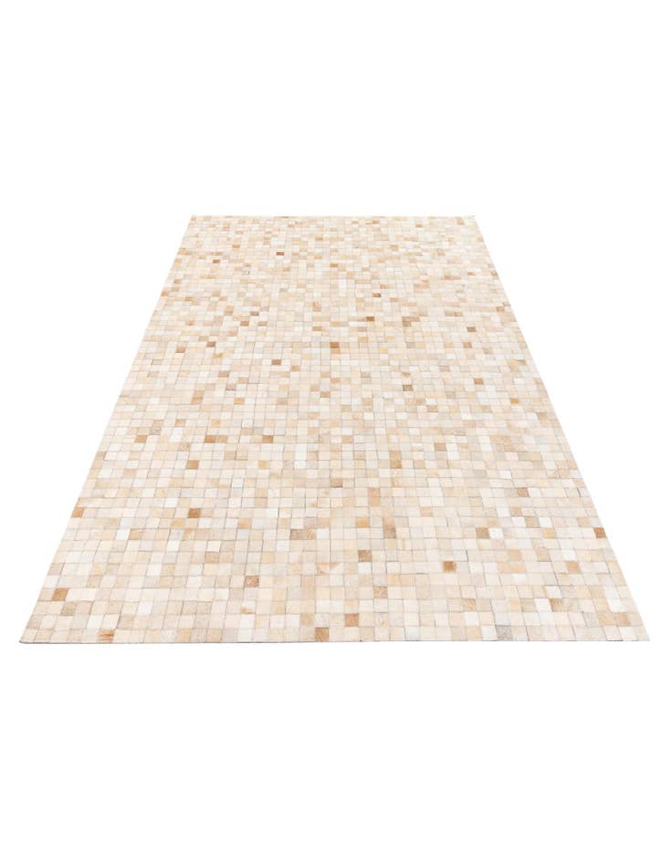 Detail image of  5' 2 x 8' Cowhide Stocks Rug