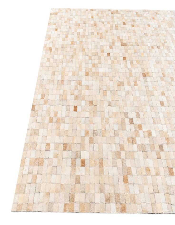 Detail image of  5' 2 x 8' Cowhide Stocks Rug