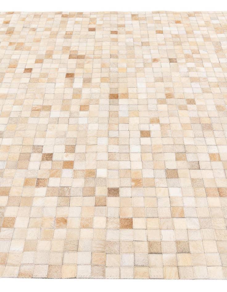 Detail image of  5' 2 x 8' Cowhide Stocks Rug