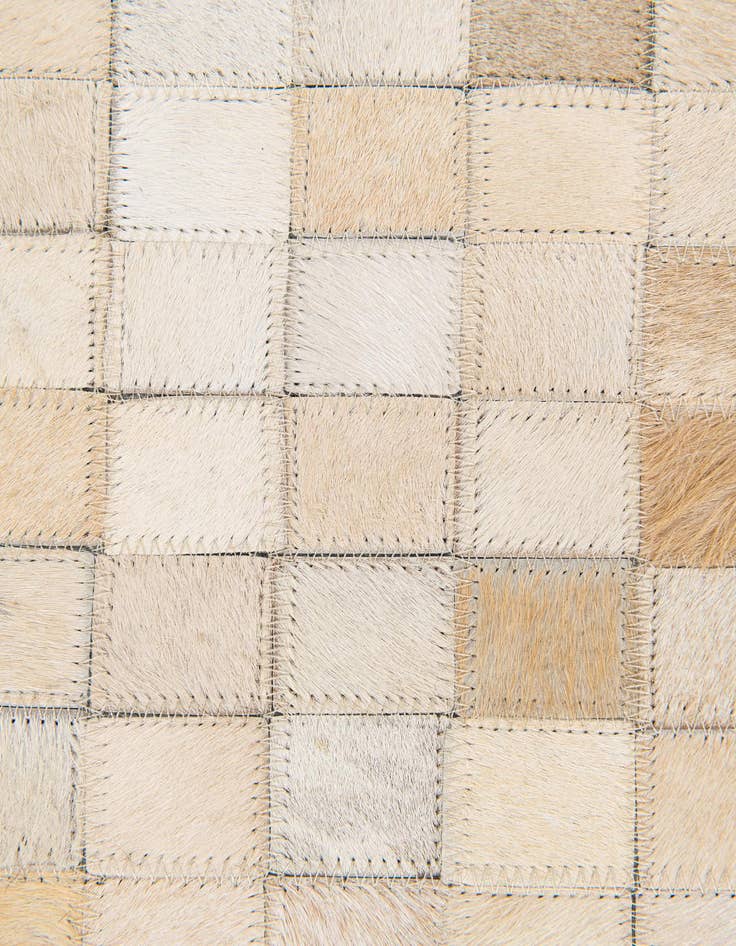 Detail image of  5' 2 x 8' Cowhide Stocks Rug