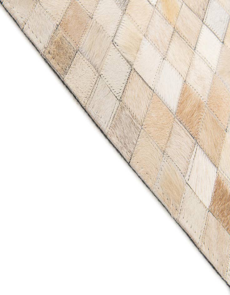 Detail image of  5' x 7' 11 Cowhide Stocks Rug