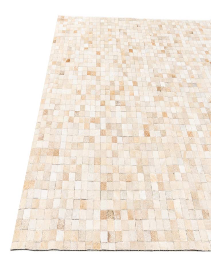 Detail image of  5' 2 x 7' 11 Cowhide Stocks Rug