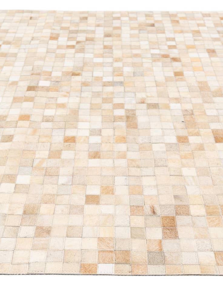 Detail image of  5' 2 x 7' 11 Cowhide Stocks Rug