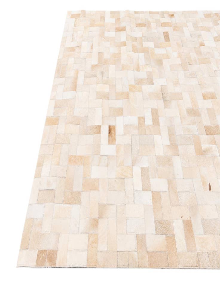 Detail image of  5' x 7' 11 Cowhide Stocks Rug