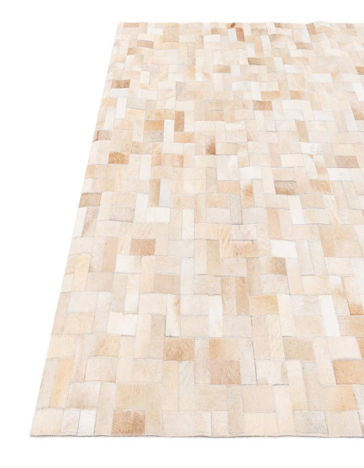 Detail image of  5' x 7' 11 Cowhide Stocks Rug