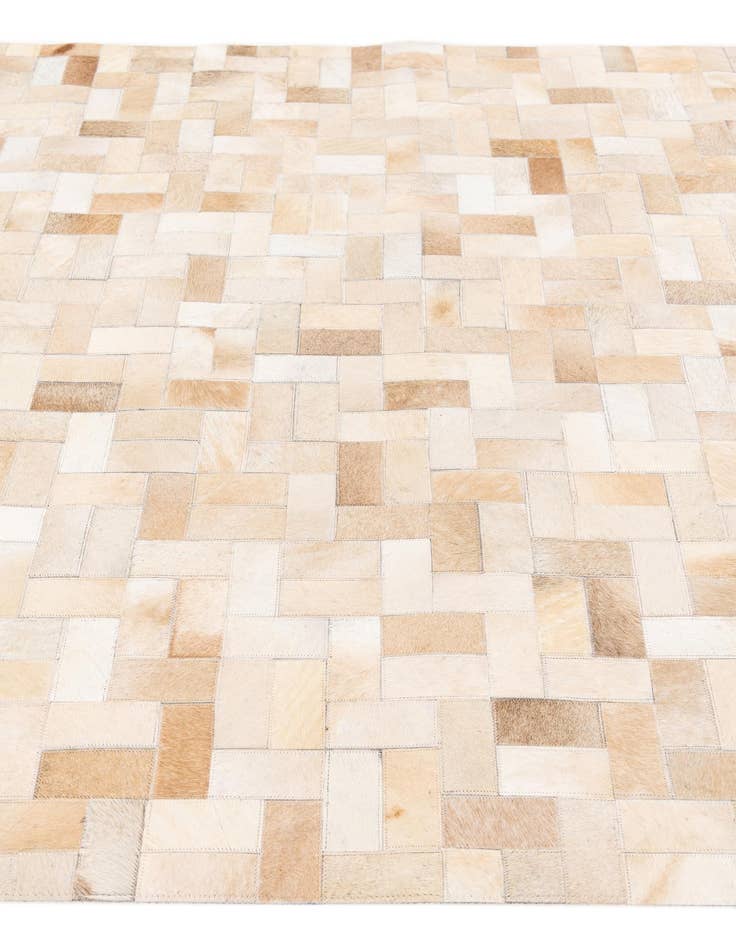 Detail image of  5' x 7' 11 Cowhide Stocks Rug