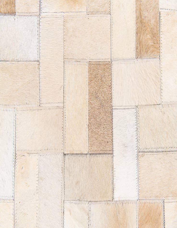 Detail image of  5' x 7' 11 Cowhide Stocks Rug
