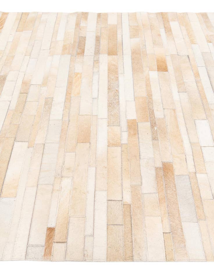 Detail image of  5' x 8' Cowhide Stocks Rug