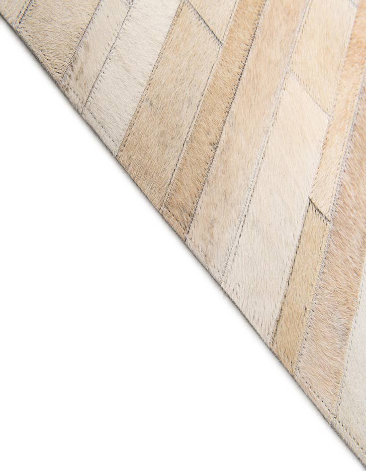 Detail image of  5' x 8' Cowhide Stocks Rug