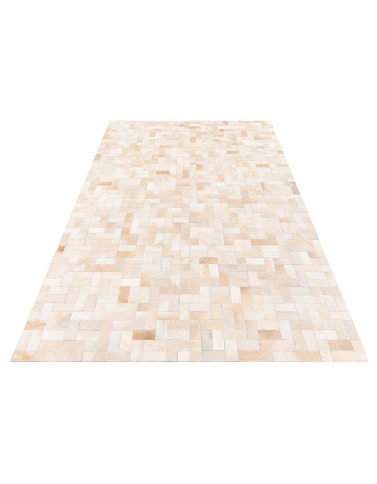 Detail image of  4' 11 x 7' 11 Cowhide Stocks Rug