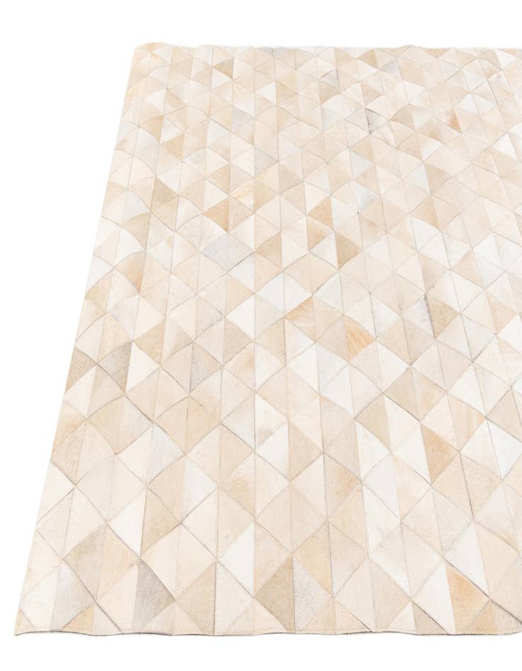 Detail image of  5' 1 x 8' 1 Cowhide Stocks Rug