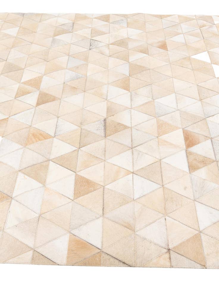 Detail image of  5' 1 x 8' 1 Cowhide Stocks Rug