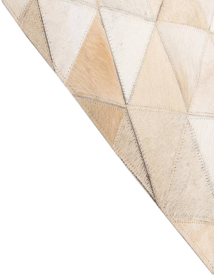 Detail image of  5' 1 x 8' 1 Cowhide Stocks Rug