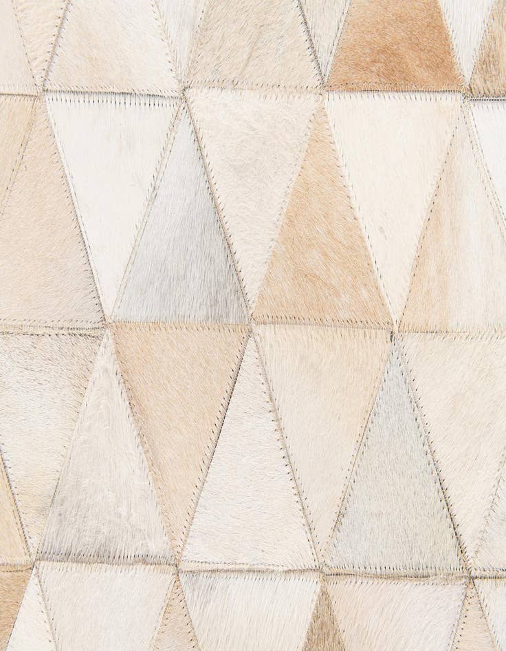 Detail image of  5' 1 x 8' 1 Cowhide Stocks Rug