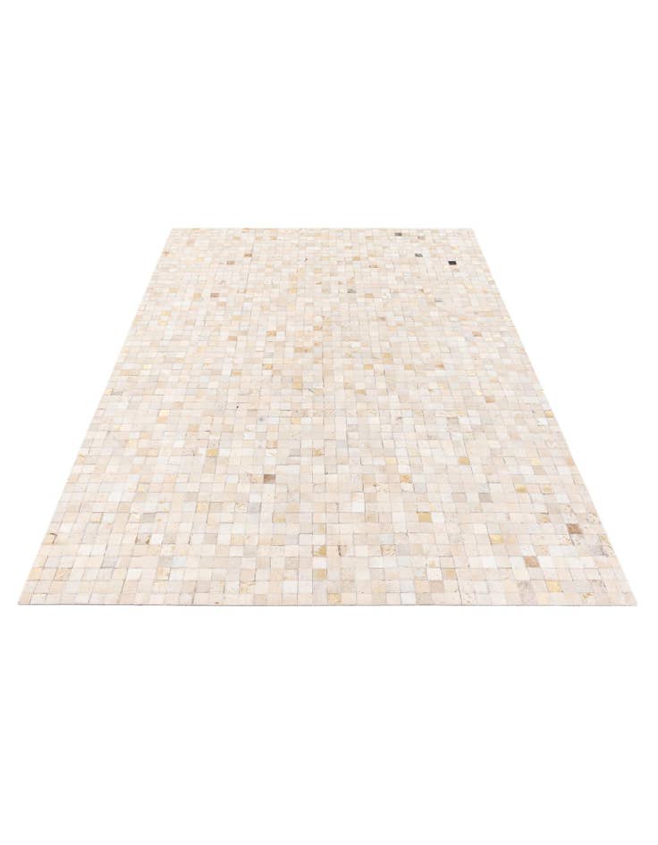 Detail image of  5' 4 x 7' 5 Cowhide Stocks Rug