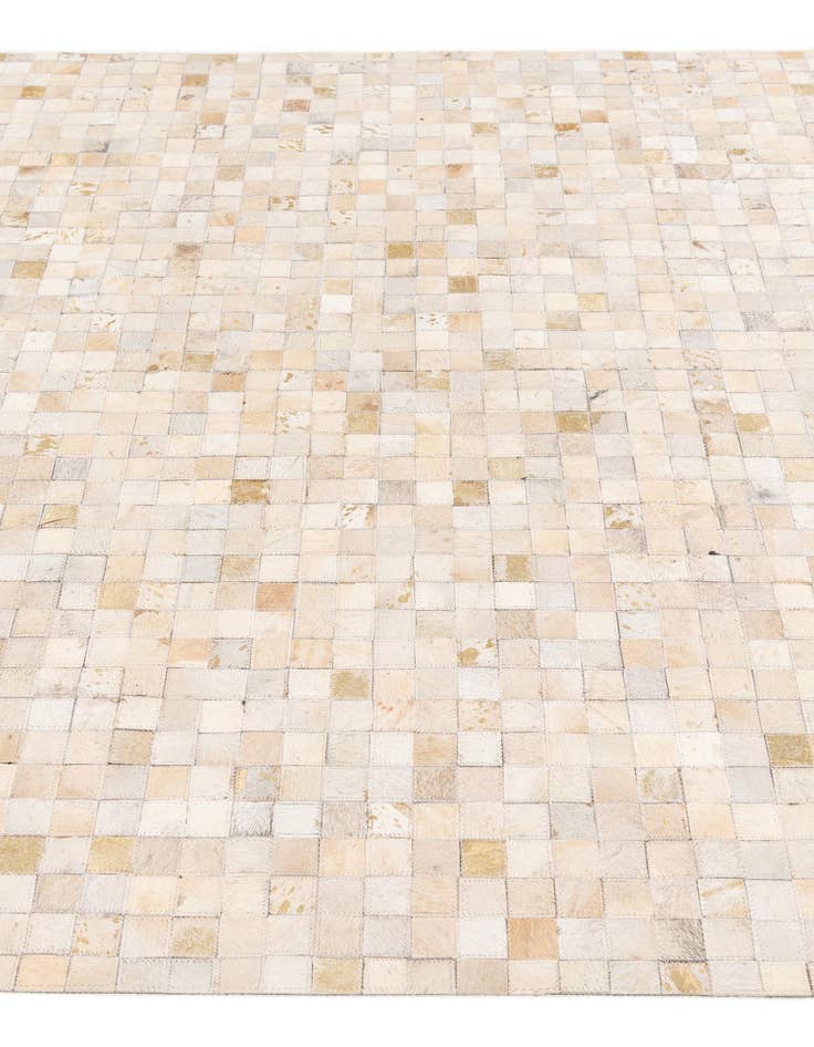 Detail image of  5' 4 x 7' 5 Cowhide Stocks Rug