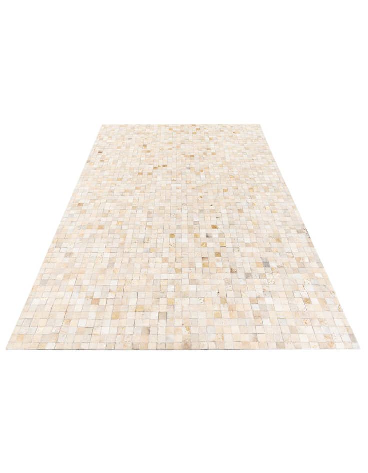 Detail image of  5' 3 x 7' 6 Cowhide Stocks Rug