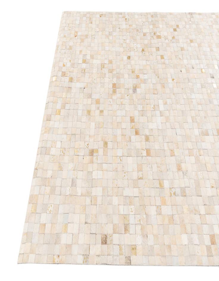 Detail image of  5' 3 x 7' 6 Cowhide Stocks Rug