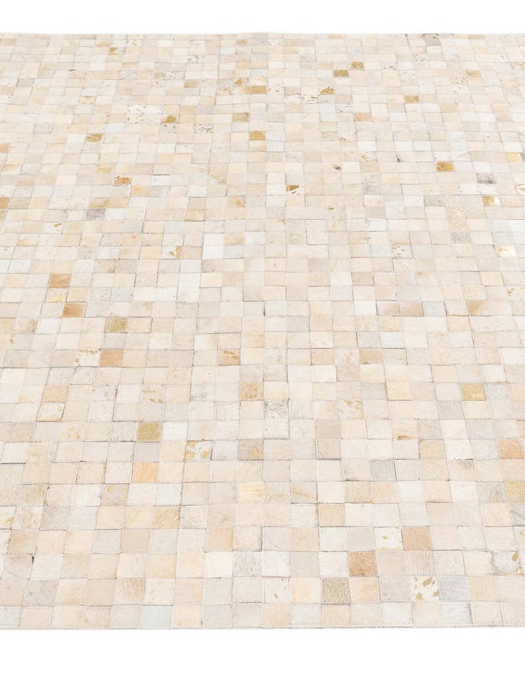 Detail image of  5' 3 x 7' 6 Cowhide Stocks Rug