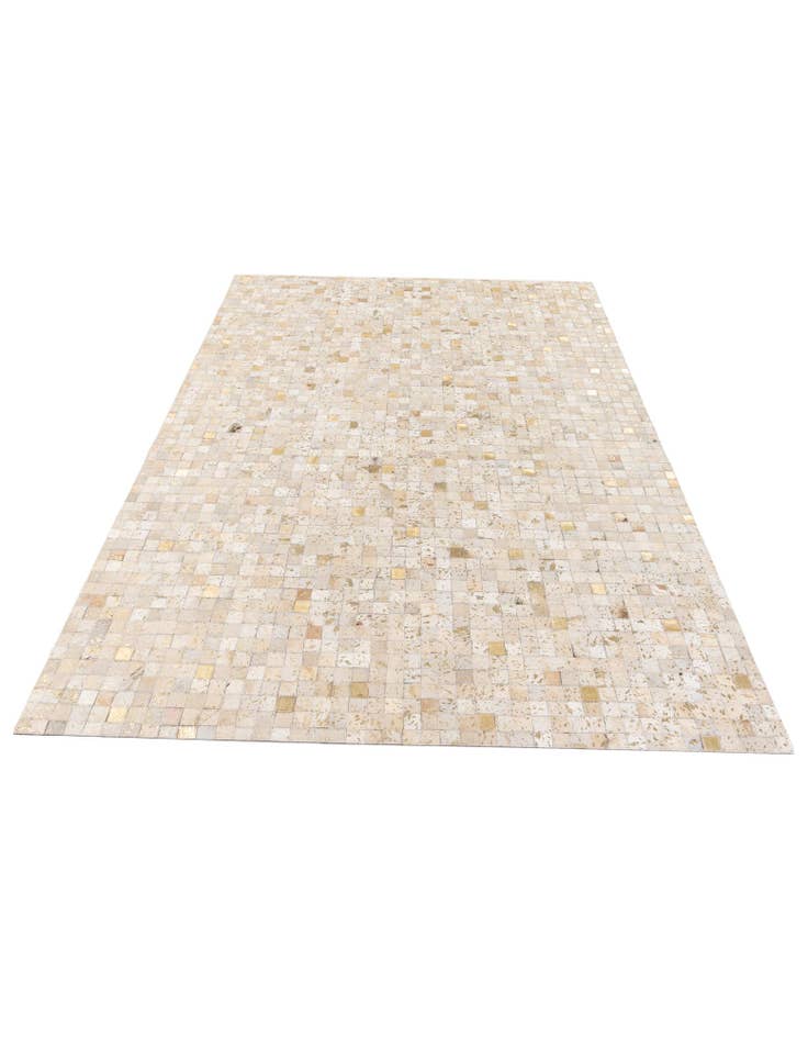 Detail image of  5' 3 x 7' 5 Cowhide Stocks Rug