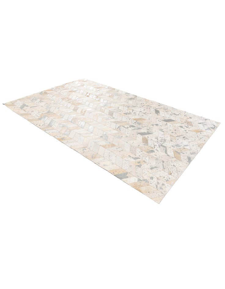 Detail image of  4' 11 x 7' 11 Cowhide Stocks Rug