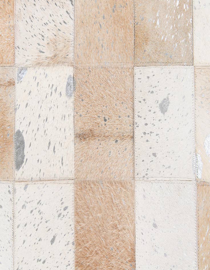 Detail image of  5' 2 x 8' 1 Cowhide Stocks Rug