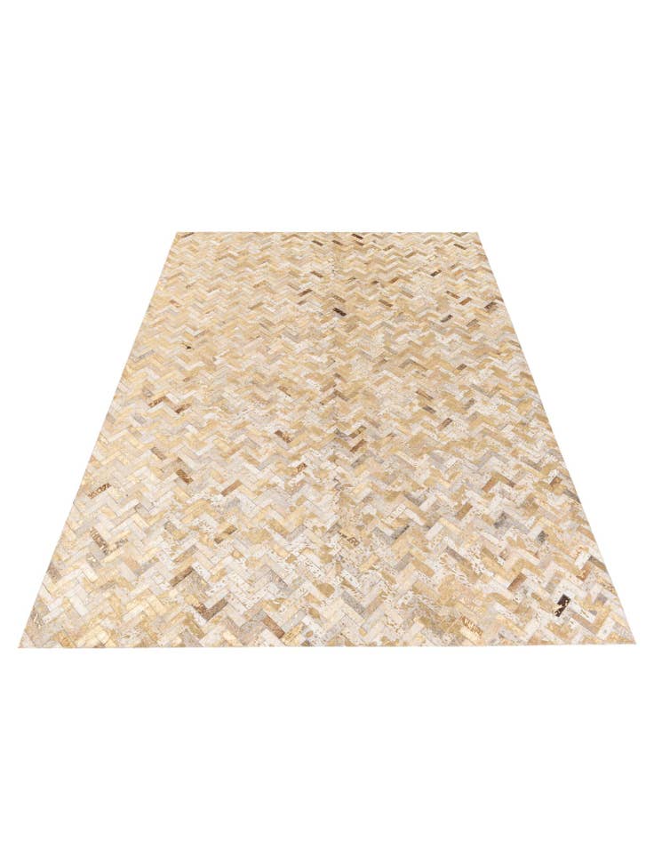 Detail image of  5' 5 x 7' 6 Cowhide Stocks Rug