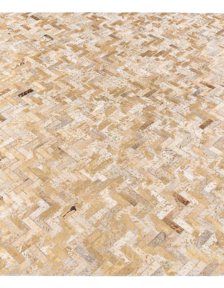 Detail image of  5' 5 x 7' 6 Cowhide Stocks Rug