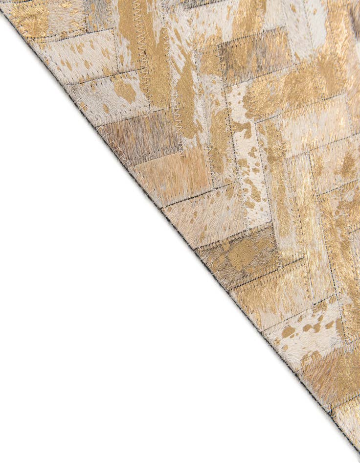 Detail image of  5' 5 x 7' 6 Cowhide Stocks Rug