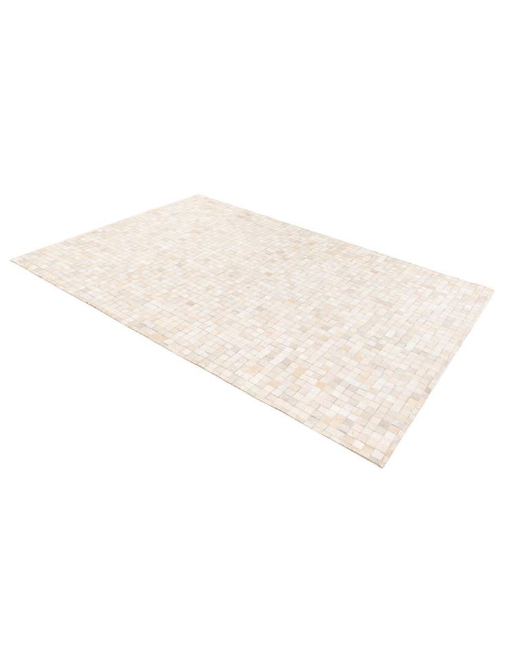 Detail image of  5' 3 x 7' 5 Cowhide Stocks Rug