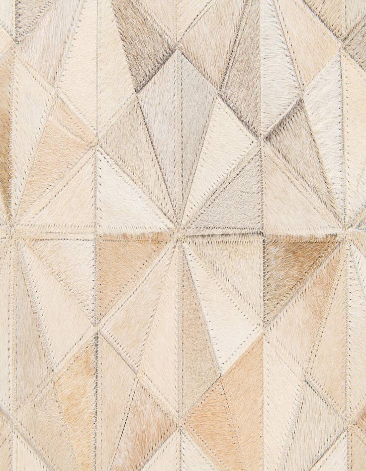 Detail image of  4' 8 x 6' 7 Cowhide Stocks Rug