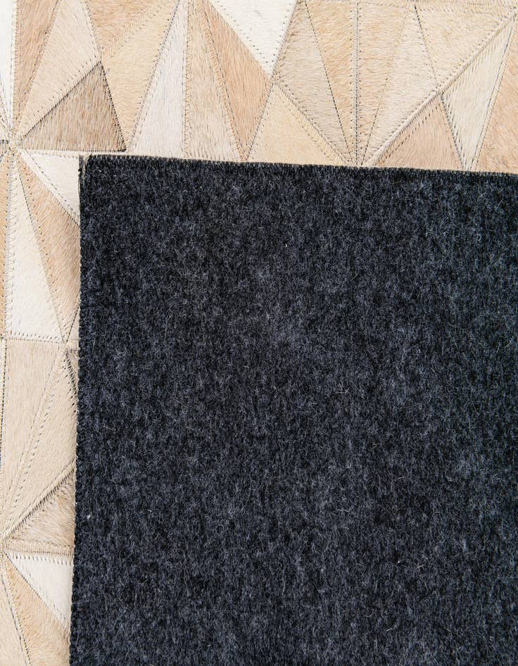 Detail image of  4' 8 x 6' 7 Cowhide Stocks Rug