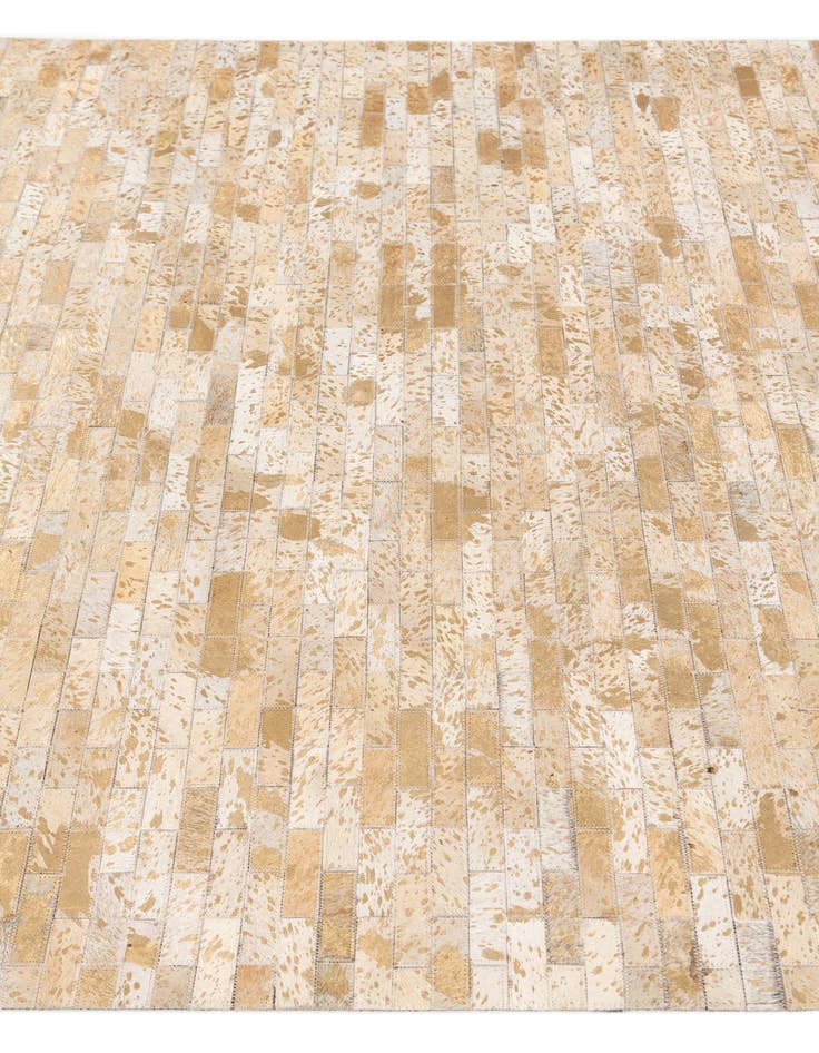 Detail image of  4' 9 x 6' 7 Cowhide Stocks Rug