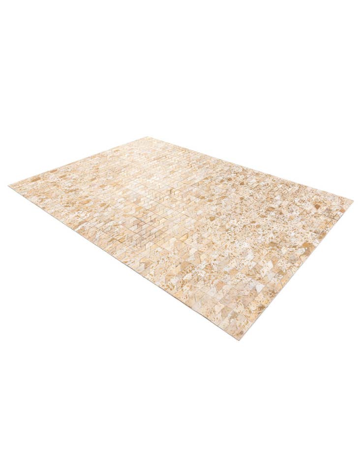 Detail image of  4' 8 x 6' 6 Cowhide Stocks Rug