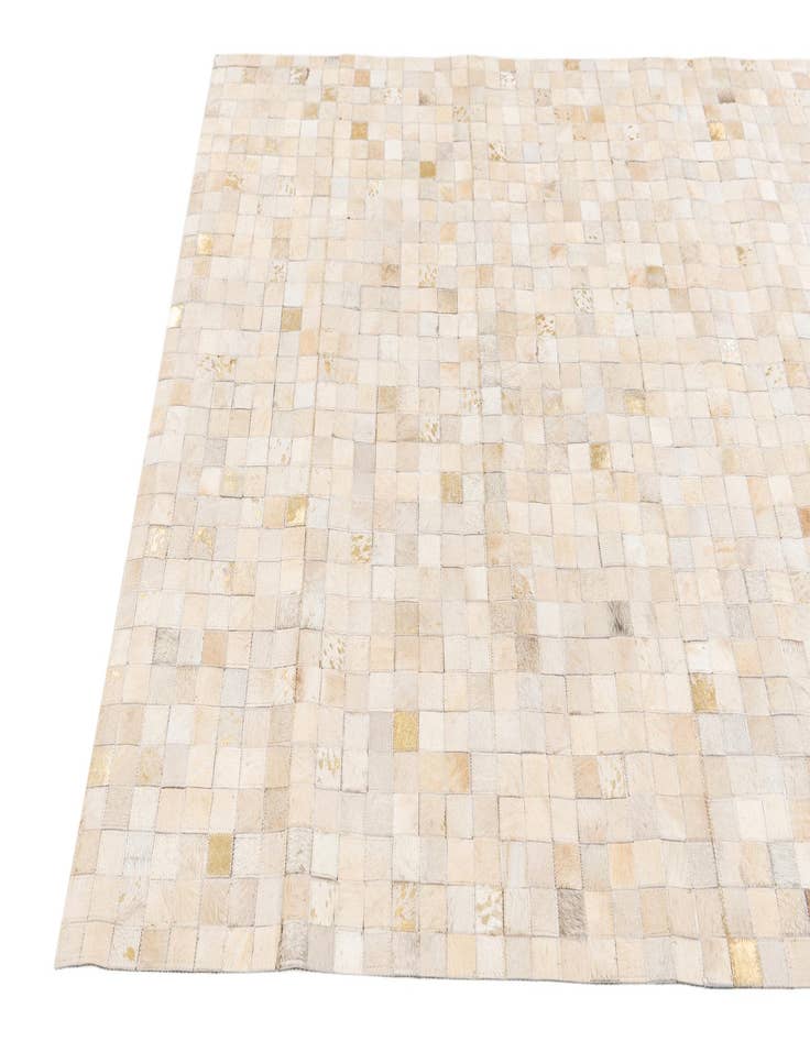 Detail image of  4' x 5' 6 Cowhide Stocks Rug