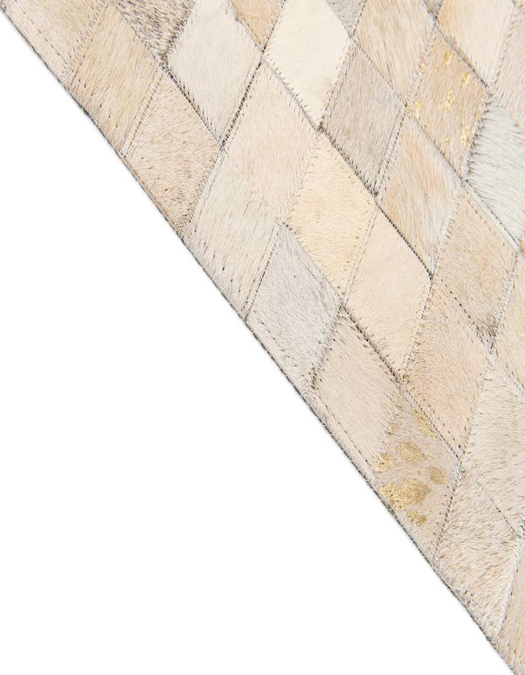 Detail image of  4' 1 x 5' 7 Cowhide Stocks Rug