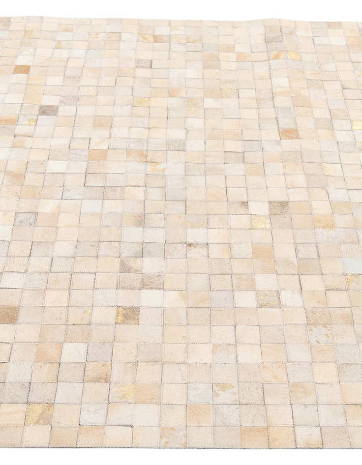 Detail image of  4' 1 x 5' 8 Cowhide Stocks Rug