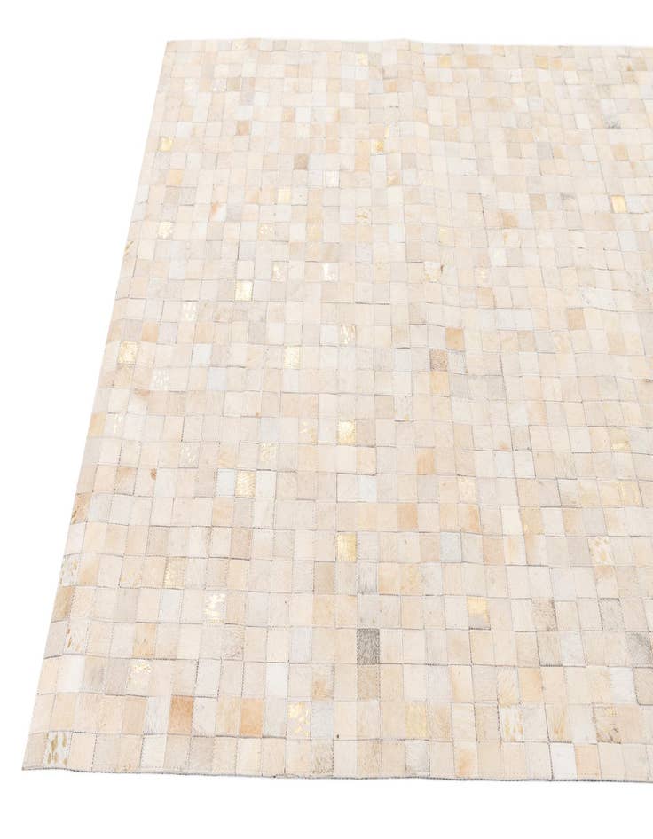 Detail image of  4' x 5' 7 Cowhide Stocks Rug