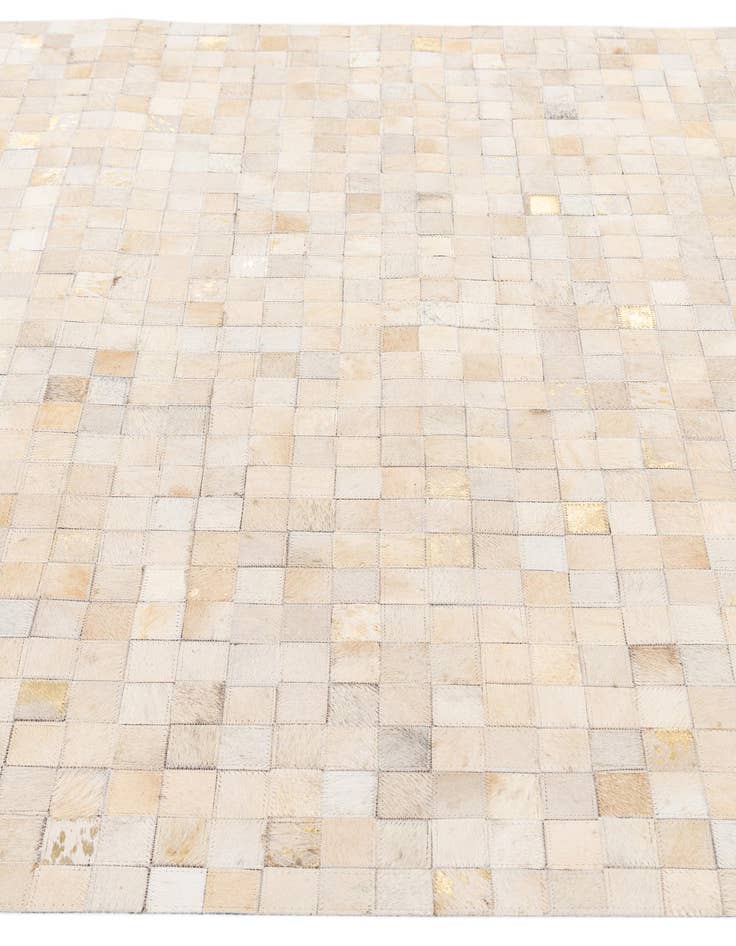 Detail image of  4' x 5' 7 Cowhide Stocks Rug