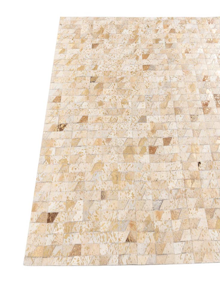 Detail image of  4' x 5' 2 Cowhide Stocks Rug