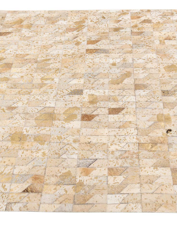 Detail image of  4' x 5' 2 Cowhide Stocks Rug