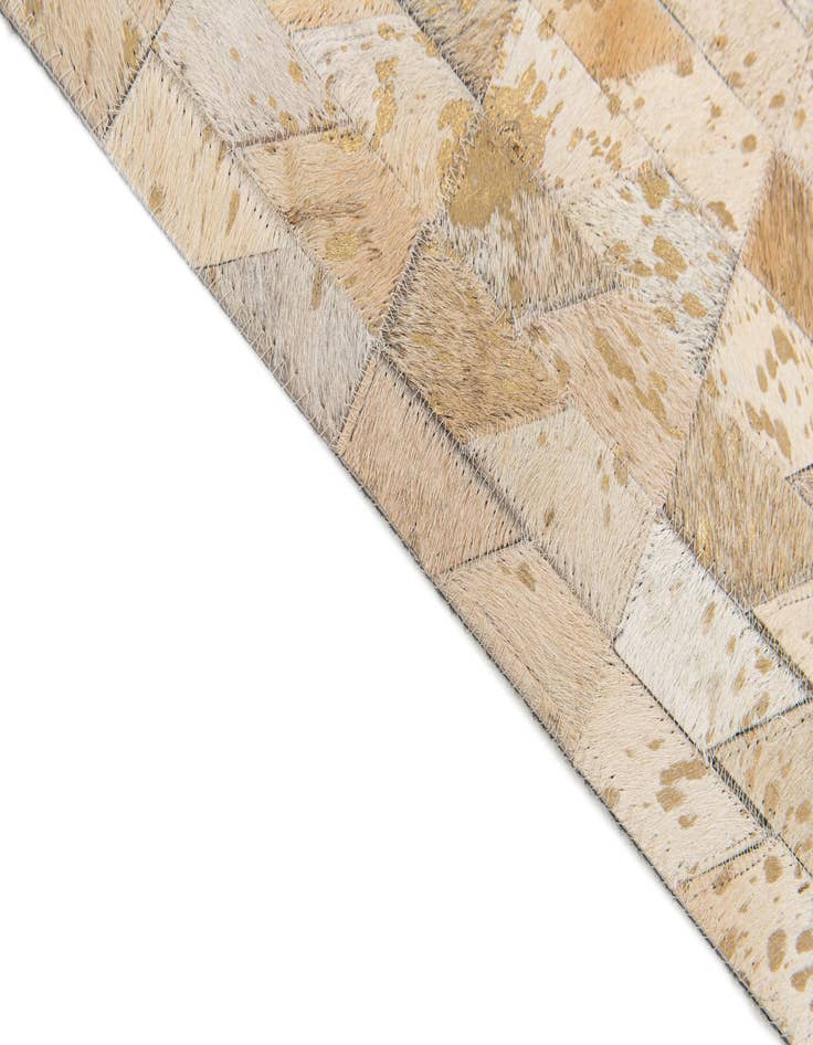 Detail image of  4' x 5' 2 Cowhide Stocks Rug