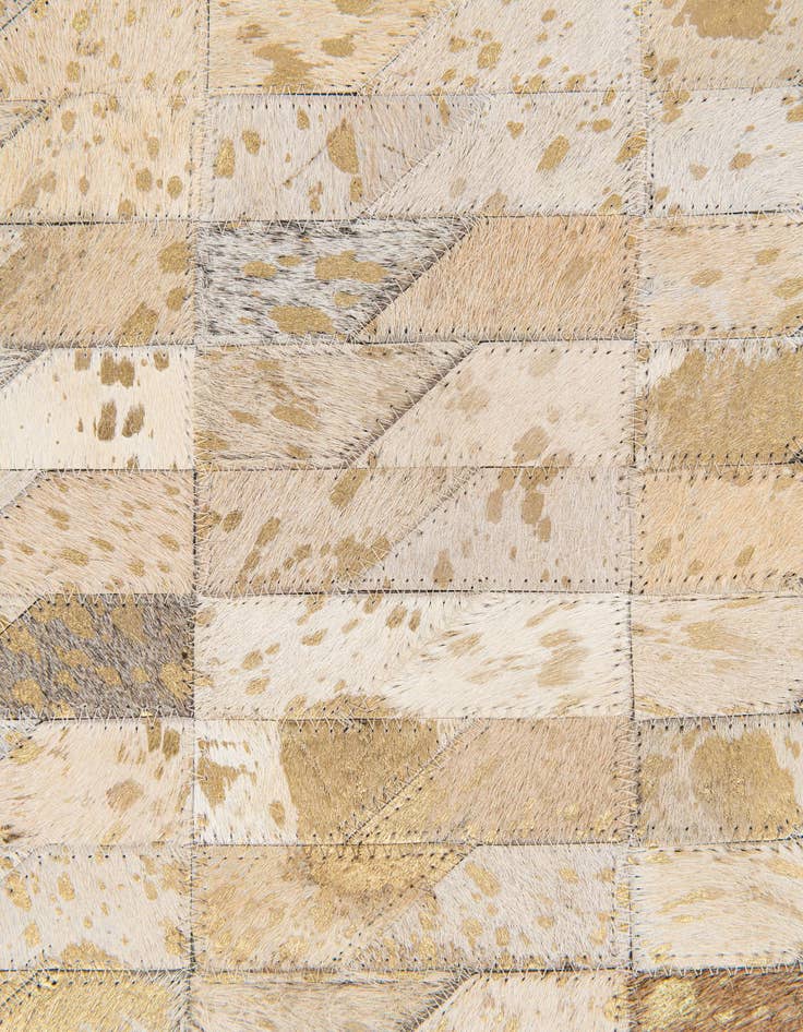 Detail image of  4' x 5' 2 Cowhide Stocks Rug