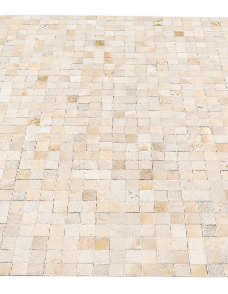 Detail image of  4' 1 x 5' 8 Cowhide Stocks Rug